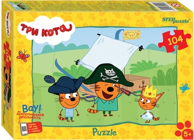 Степ Пазл Puzzle-104. Три кота (new 3) Степ Пазл 