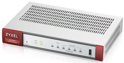 Zyxel Межсетевой экран ZYXEL WAN GE, OPT GE (LAN/WAN), 3*LAN/DMZ GE, USB3.0, AP Controller (8/24), NebulaFlex Pro, с подпиской Gold на 1 год (AS, AV, ATP100 ATP100-RU0112F