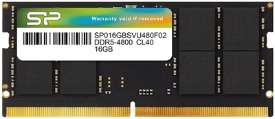Silicon Power Модуль памяти SODIMM DDR5 16GB Silicon Power PC5-38400 4800MHz CL40 1.1V SP016GBSVU480F02 