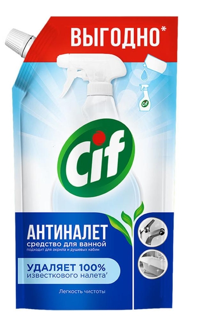 CIF Чистящее средство для ванной Cif Легкость чистоты антиналет, 500 мл 