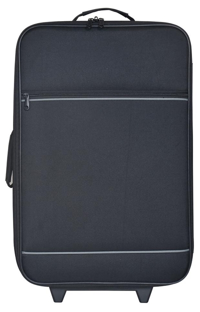 Auchan Essential Чемодан Auchan Essential мягкий 2 колеса, р M 