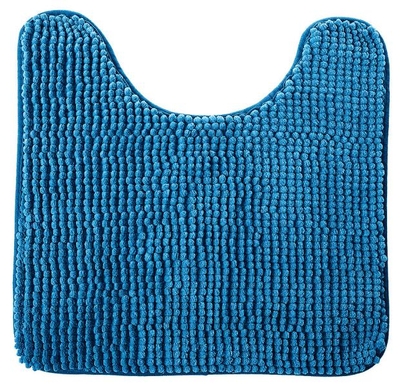 Fresh code Коврик для туалета Fresh Code Шенилл из микрофибры синий, 45х45 см 