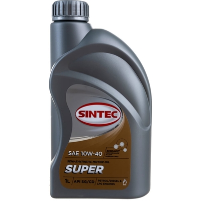 Sintec Масло Sintec Super 10W-40 API SG/CD, 1 л 