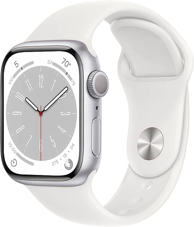 Apple Смарт-часы APPLE Watch Series 8 А2770 серебристый (mp6m3ll/a) Watch Series 8 GPS 41mm M/L MP6M3LL/A