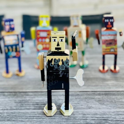 Mr&MrsTin Робот-игрушка Mr&MrsTin "GoldheadBot" 