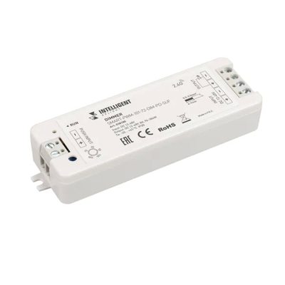 Arlight INTELLIGENT ARLIGHT Диммер SMART-PWM-101-72-DIM-PD-SUF (12-48V, 1x8A, SS, 2.4G) (IARL, IP20 Пластик, 5 лет) 038180 