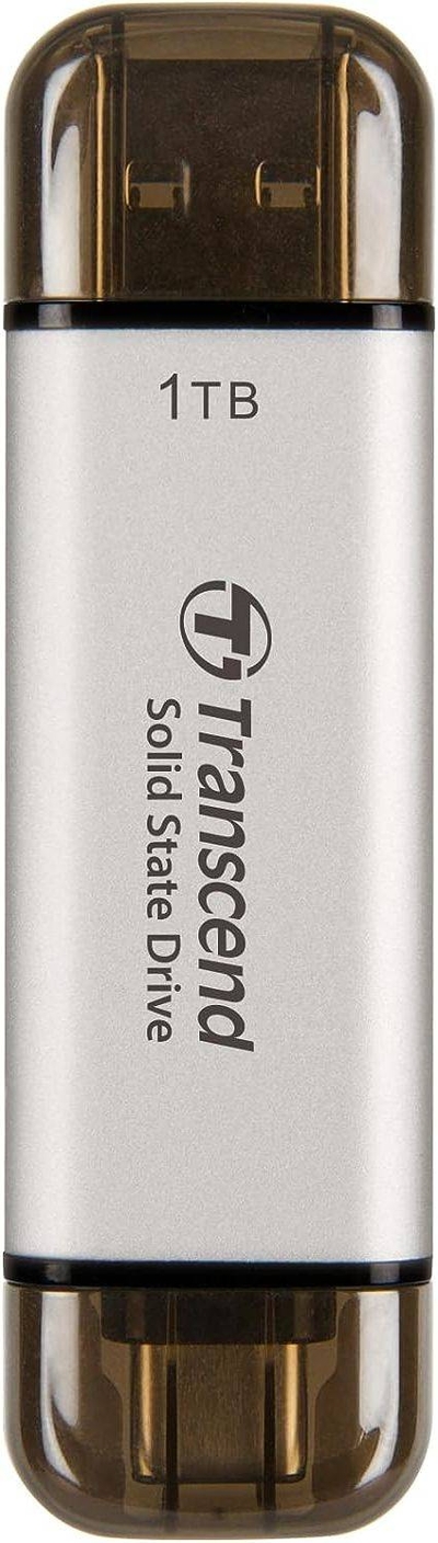 Transcend Внешний жесткий диск 1TB Transcend TS1TESD310S серебристый USB-C TS1TESD310S