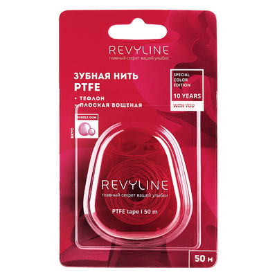 Revyline Зубная нить Revyline PTFE Special Color Edition Magenta Bubble Gum, 50 м 7406
