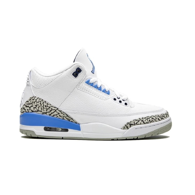 Air Jordan Кроссовки Air Jordan 3 Retro UNC, синий CT8532-104