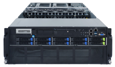 Gigabyte Серверная платформа 4U GIGABYTE (2*SP3, 32*DDR4 (3200), 2*2.5" NVMe HS, 8*2.5" HDD/SSD HS, 9*PCIE, 2*Glan, Mlan, VGA, 2*USB 3.0, 3*2200W) G482-Z54 6NG482Z54MR-00-A14