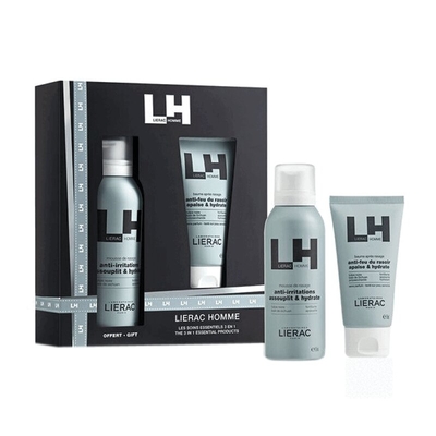 Лаборатори Нэйтив, САС Лиерак Ом Набор подарочный (Пена для бритья 150мл+Бальзам после бритья 75мл) Лаборатори Нэйтив, САС
