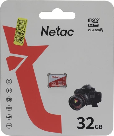 Netac Карта памяти MicroSDHC 32GB Netac P500 Eco Class 10 без адаптера NT02P500ECO-032G-S 