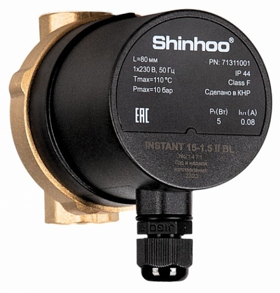 SHINHOO Циркуляционный насос SHINHOO INSTANT 15-1.5 II BL 