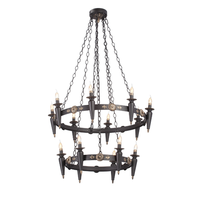 Vitaluce Люстра Vitaluce V1870-1/8+6 Е14 черная 