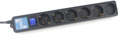 Powercube Сетевой удлинитель Powercube PRO SPL6-16B 1.9м черный (spl6-16b-1,9m) SPL6-16B-1,9M