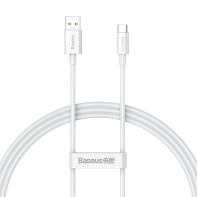 Baseus Кабель Baseus (Белый) Superior Series (SUPERVOOC) Fast Charging Data Cable USB to Type-C 65W 1m 