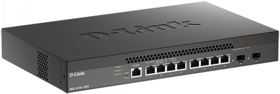D-Link Коммутатор D-link 8x10GBase-T, 2x10GBase-X SFP+, Smart L2+ DXS-1210-1 DXS-1210-10TS/B1A