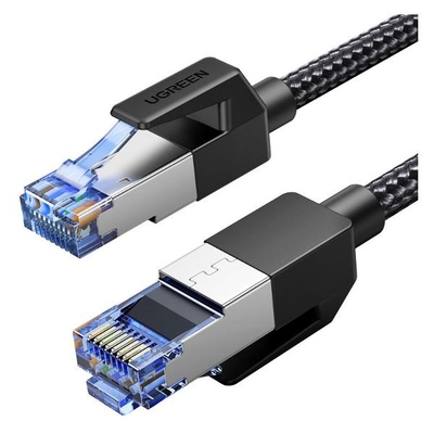 Ugreen Кабель UGREEN 80432 Cat8 CLASSⅠF/FTP Round Ethernet Cable With Braid, 3м, черный NW153 80432