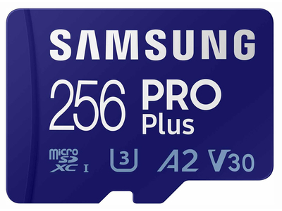 Samsung Карта памяти Samsung microSDXC 256GB PRO Plus microSDXC Class 10 UHS-I, U3 + SD адаптер MB-MD256SA/EU MB-MD256SA/EU