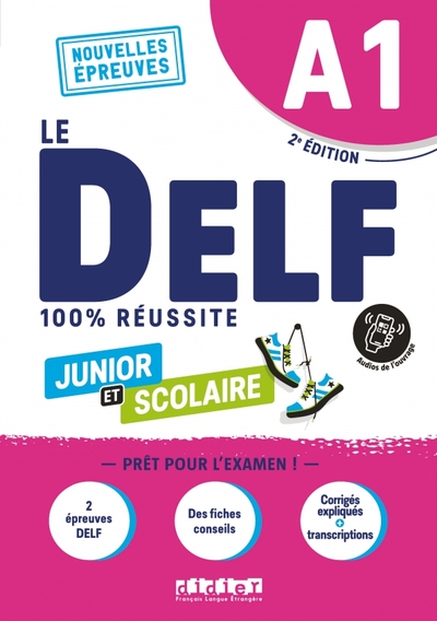 Книга: Didier DELF A1 100% réussite scolaire et junior. 2e édition. Livre + didierfle app 9782278104345