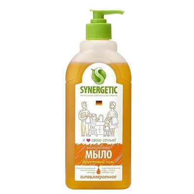 Synergetic Мыло жидкое Фруктовый микс Synergetic дозатор 500 мл 1424662