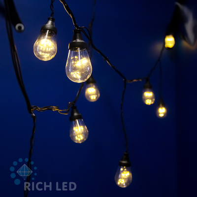 Rich Led Светодиодный ламполайт 10*0.2 м, 20 ламп по 5 LED, RL-i10*0.2-20S14-B/WW Rich Led RL-i10*0.2-20S14-B/WW