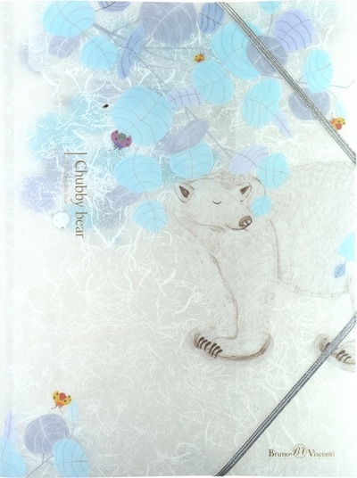 Bruno Visconti Папка-файл на резинке "Белая медведица" (А4, в ассортименте) (14-033) Bruno Visconti