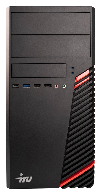 iRU Компьютер IRU Home 310H5SM, Intel Celeron G5905, DDR4 8ГБ, SSD 240ГБ, Intel UHD Graphics 610, Windows 11 Professional, черный (1885456) 1885456