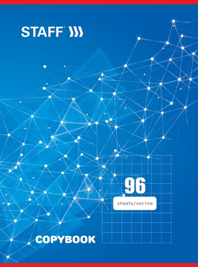 Staff Тетрадь Basic, А4, 96 листов, клетка, в ассортименте Staff 