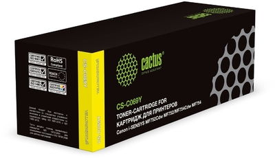 CACTUS Картридж Cactus CS-C069Y 069 желтый CS-C069Y