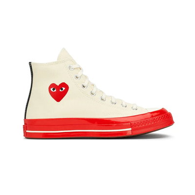 CONVERSE Кеды Converse x Comme des Garçons PLAY Chuck 70 Chuck Taylor High Pristine\Red\Egret A01794C