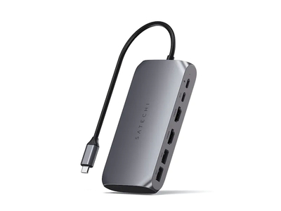Satechi Док-станция Satechi USB-C Multimedia Adapter M1 (2xUSB 3.0, 2xUSB Type-C, 2xHDMI), Серый космос ST-UCM1HM ST-UCM1HM