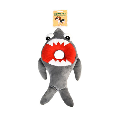 Homepet HOMEPET Seaside игрушка для собак акула со спасательным кругом с пищалкой (37,5 х 19 см.) 