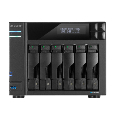 ASUSTOR Сетевой накопитель данных ASUSTOR AS6706T 6-Bay NAS/Media player/Intel Celeron N5105 2.0GHz up to 2.9GHz, 8GB SO-DIMM DDR4, noHDD(HDD, 90IX01N1-BW3S60 AS6706T