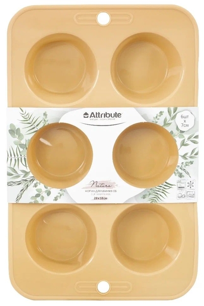 Attribute Форма для маффинов NATURA 6шт ATTRIBUTE NATURA ABN201 