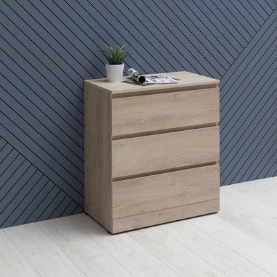 Aquanet Комод Aquanet Сканди 70 дуб эдгрейн, 3 ящика 302549 