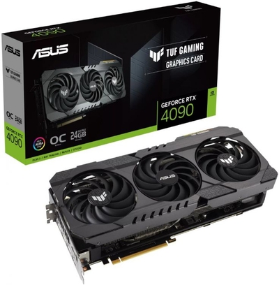 ASUS Видеокарта PCI-E ASUS 24GB GDDR6X 384bit 5nm 2235/21000MHz 2*HDMI/3*DP GeForce RTX 4090 TUF GAMING OG OC (TUF-RTX4090-O24G-OG-GAMING) TUF-RTX4090-O24G-OG-GAMING