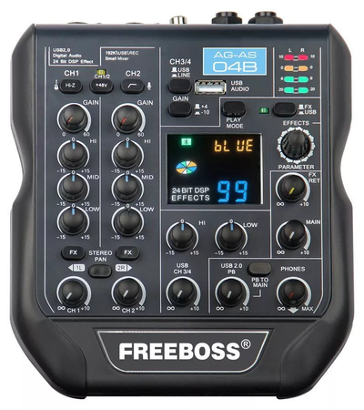 Freeboss Микшерные пульты аналоговые FreeBoss AG-AS04B 