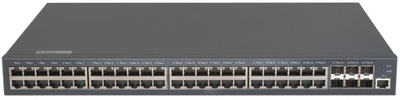 Gigalink Коммутатор управляемый GIGALINK L2+ Stack POE GIGALINK 48 BASE-TX 10/1001000Mb/s POE, 6 1/10G SFP+, 1 Console RJ45, 1U 19" бюджет PoE 3 GL-SW-G204-54P 