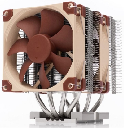Noctua Кулер Noctua LGA4677 (2*92mm fan, 400-2500rpm, 56.68CFM, 30.6dBA, 4-pin PWM) NH-D9-DX-4677-4U 