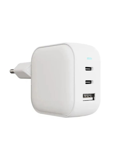 VLP Сетевое зарядное устройство VLP G-Charge 65Вт 2*USB-С+USB-A, PD, QC, белый G-Charge 2xUSB-С/USB-A (1073003) белый 1073003