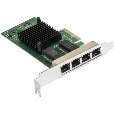 Exegate Сетевой адаптер Exegate EX292508RUS (PCI-E x4 v2.1, порты 4xRJ45 (медные), 10/100/1000Mbps, Gigabit NIC Intel Chipset NHI350AM4) EXE-I350-T4V2 EX292508RUS