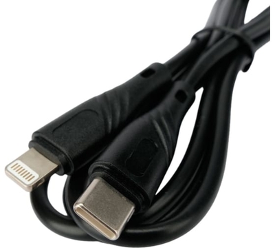 Cablexpert Кабель интерфейсный USB 2.0 Cablexpert Lightning/Type-C, Classic0.1, 2.1A, 20Вт, быст.зар, медь, 1м, черный, короб CCB-USB2-CMAPO1-1MB 