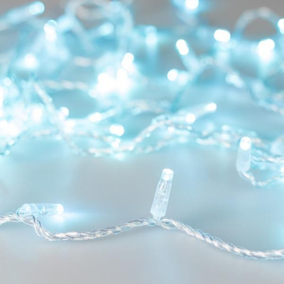 ARdecoled 10м. Уличная гирлянда нить лазурь Ardecoled 230V ARD-String-Classic-10000-Clear-100Led-STD Azure (25819) 25819