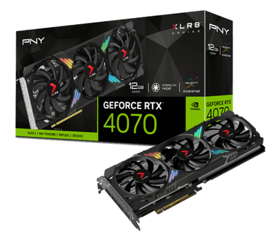 Pny Видеокарта PCI-E PNY 12GB GDDR6X 192bit 5nm 1920/21000MHz HDMI/3*DP RTL GeForce RTX 4070 VERTO EPIC-X RGB Triple Fan (VCG407012TFXXPB1-O) VCG407012TFXXPB1-O