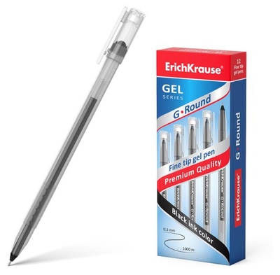 ErichKrause Ручка гелевая ErichKrause G-Round Stick, черная, 1 шт 