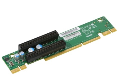 Supermicro Плата Supermicro 1U LHS WIO Riser card with two PCI-E x8 slots RSC-W-88 