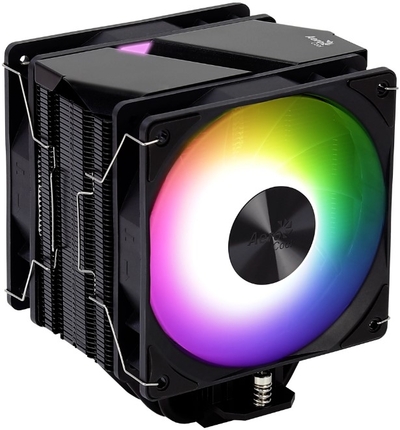 Aerocool Кулер AeroCool 4711099470969 LGA2066, 2011, 1200, 115X, AM4 (2*120x120x25mm, 800-1800rpm, 17-34 dBA, 37.1-75.3 CFM, 250W, 4-Pin PWM, ARGB) Rime 4 Dual 4711099470969