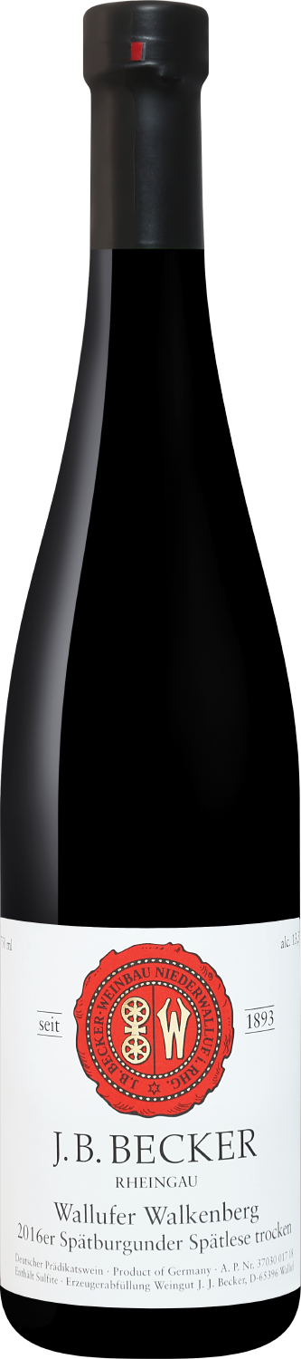 J.B. Becker Spatburgunder Wallufer Walkenberg Spatlese Trocken Rheingau J.B.Becker J.B. Becker 