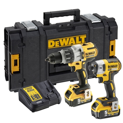 DeWalt Набор из двух инструментов DeWALT: дрель-шуруповерт DCD996 + шуруповерт DCF887, DCK276P2 